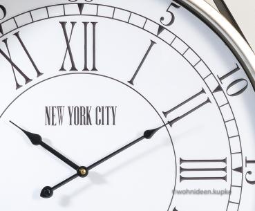 XL Wanduhr mit Ledergürtel (Ø60cm)
